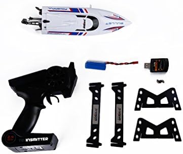 UDI002 Tempo Remote Control Boat for Pools, Lakes and Outdoor Adventure - 2.4GHz High Speed Electric RC - includes BONUS BATTERYDoubles Racing Time Blue