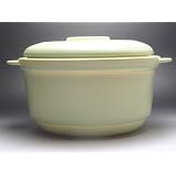 【Ｂ級品】白緑多用途深鍋（中蓋・サナ付き）（大）