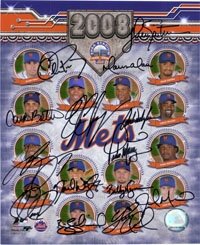 Mets, New York (2008) Autographed/Hand Signed 8x10 Photo By The 2008 New York Mets (Oliver Perez, Jo
