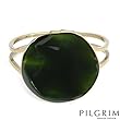 PILGRIM SKANDERBORG, DENMARK Wonderful Bracelet Crafted in Yellow Base metal and Green Enamel. Total item weight 53.7g Length 7in