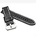 Ritche 22mm Watch Band Strap Italy Calf Leather Handmade Strap Fit for Military Watches for Panerai-black