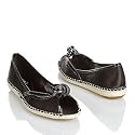 Cole Haan Sabella Black Satin Espadrille Slip-On