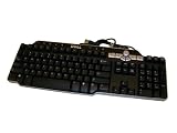 Genuine Dell MultiMedia 104-Key USB Black with Silver Trim Keyboard For Desktop Notebook Systems Extra USB Connectors Hot Keys Volume Control Part/Model Numbers: DJ425, TH836, N6250, Y-UK-DEL1, SK-8135