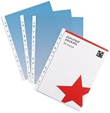 5 Star Premier Punched Pocket Polypropylene Top-opening 80 Micron A4 Clear (Pack 100)