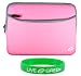 Non-OEM Amazon Kindle DX 9.7 Dual-Pocket Sleeve Case - Pink
