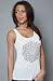 Obey The Turkish Flower Burnout Tank in Natural White,Tops (Sleeveless) for Women