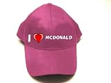 I Love Mcdonald Embroidered Cap