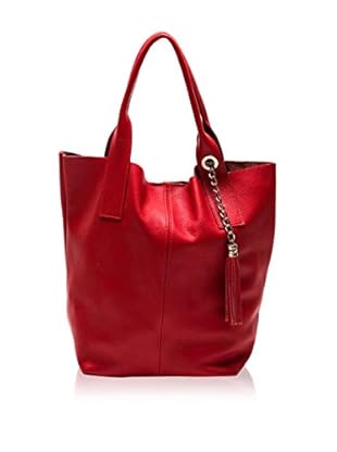Anna Luchini Bolso asa al hombro Tote (Rojo)