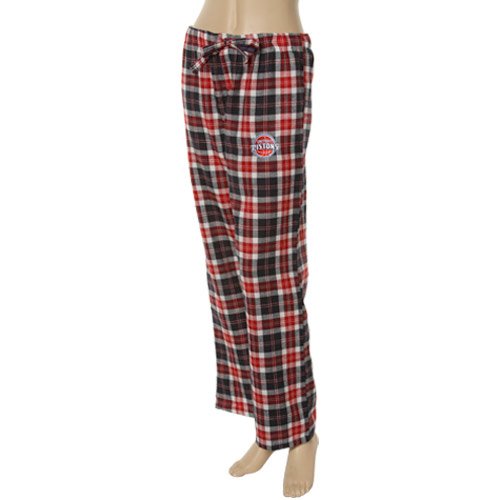 Detroit Pistons Ladies Red-Navy Blue Plaid Harmony Pajama Pants (Small)