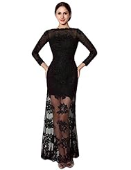 Mermaid Long Sleeves Chiffon Lace Evening Dress/Party Dress/Wedding Dress 