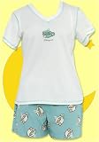 Life is Good Women's Take Your Sweet Time Aqua Sleep Tee & Boxer