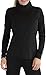 ToBeInStyle Women's Sport Long Sleeve Soft Turtleneck with Half-Zip Pullover