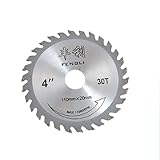 uxcell 鋸刃　オールマイティー　チップソー　木材切削　外部ダイヤ　30歯　11000 RPM　10cm　金属材料　鉄くぎ