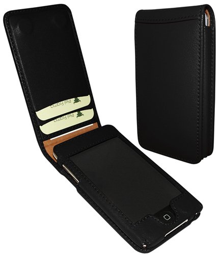 Piel Frama Premium Leather Case with MAGNETIC Closure for the Apple iPod Touch 2nd & 3rd Generation (Black)