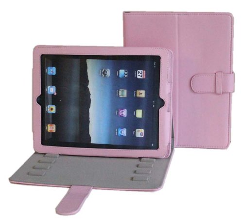 Apple iPad PU Leather Multi-Angle Adjustable Stand / Carrying Case for Apple iPad 3G Wifi 16GB 32GB 64GB made by Gilsson (Pink Color) SPECIAL HOLIDAY PROMO PRICE. Guaranteed The Best Case Stand for Your iPad!