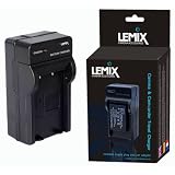 Lemix BCG10(E) fast-charger compatible with battery DMW BCG-10 BCG-10E BCG10E for PANASONIC LUMIX DMC series; TZ6 TZ7 TZ8 TZ9 TZ10 TZ18 TZ20 TZ65 ZR1 ZR3 ZS1 ZS3 ZS5 ZS6 ZS7 ZX1 ZX3 Includes car adaptor, UK and EU plugs (Note: This is a replacement charge