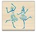Hop, Skip & Jump Wood Mounted Rubber Stamp