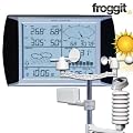 Profi Wetterstation Froggit WH1080 Solar Funkwetterstation Funk-Wetterstation Windgeschwindigkeit Niederschlag Windrichtung USB Software Touchscreen Temperatur Feuchte