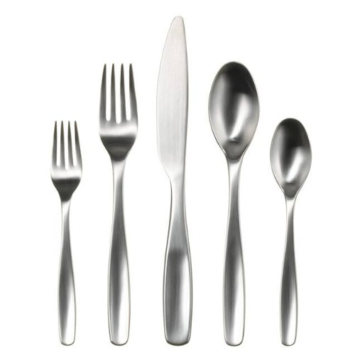 Gourmet Settings “Vault” 20-Piece 18-0 Stainless Steel Flatware Set, Service for 4