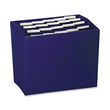 Wilson Jones ColorLife Insertable Tab Expanding File, 17 Inch Expansion, 21 Pockets, 10 x 12 Inches, Dark Blue (W23286)