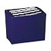 Wilson Jones ColorLife Insertable Tab Expanding File, 17 Inch Expansion, 21 Pockets, 10 x 12 Inches, Dark Blue (W23286)