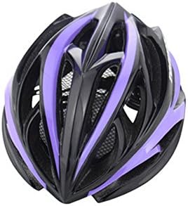 Unisex Bike Helmet Mountain Bike Helmet Cycling Helmet (Black + Purple)