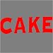 CAKE (RED) DECAL STICKER WINDOW CAR TRUCK TRAILER