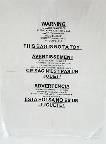 FBA Approved Poly Bags- 15x18"- 100 Count