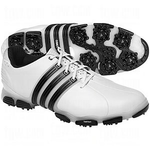 Adidas 2010 Men's Tour 360 4.0 Golf Shoe (Running White/Running White/Black - 11.5)