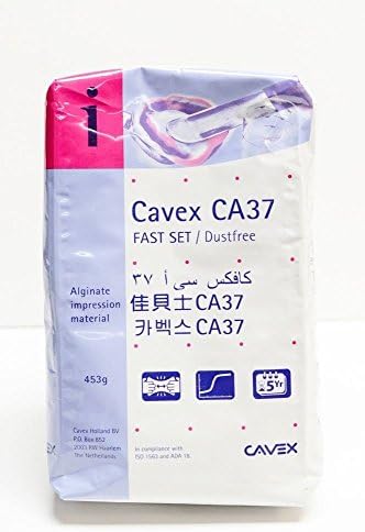CAVEX Dental Impression Material Alginate FAST SET Mint Flavor Pink Dustless Mold Powder Life Casting