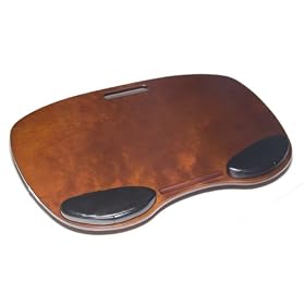 Wooden Lap Desk with Wrist Pads