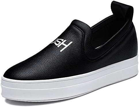 Fanshionable Yasilaiya Women's Artificial Leather Round Mouth Inscription Loafers