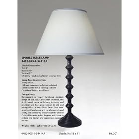 Metal Spools Table Lamp by Coronet Lighting