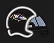 Baltimore Ravens Neon Helmet