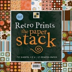 DCWV 72-Sheet Paper Cardstock Pad - Retro (12