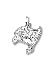 Sterling Silver Tampa Bay Buccaneers Medium Jolly Roger Flag Charm BUC004SS