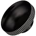 DimcoGray Black Phenolic Knurled Clamping Knob Female, Brass Insert: 3/8-16" Thread x 1/2" Depth, 1-7/8" Diameter x 1" Height x 1 Hub Dia x 1/2" Hub Length (Pack of 10)