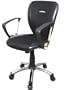 "Lockwood" Mesh Fabric Executive Office Chair w/ Chrome Base & Gas Lift & Tilt w/ Lumbar Support