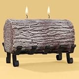Yule Log Candle with Grate