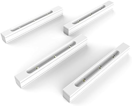 LED Tap Lights Bar, Portable and Stick Anywhere, Vibration Touch or Tap Activated for Drawer/ Door/Pantry/Kitchen/Dresser (Set of 4) - JVR LH43