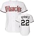 Eric Byrnes White Majestic MLB Home Replica Arizona Diamondbacks Jersey