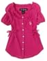 Baby phat Girls 2-6x Crinkled Gauze Top,Sorbet,5/6