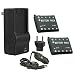 2 Replacement Batteries and Multi Voltage Battery Charger For Canon PowerShot ELPH 110 HS