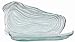 Clear Spanish Recycled Glass Large Oyster Plate 16"L