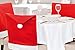 LOVE US Santa Claus Clause Hat Chair Covers Set of 4 Decor Christmas Holiday Festive Brand New 4 pcs