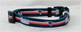 New England Patriots NFL Pet Collar Adjustable 1 Web (Large)