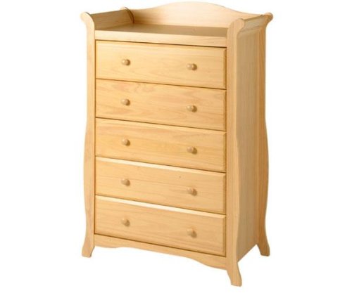 Stork Craft Aspen 5 Drawer Chest, Natural On Sale