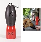 H2O4K9, Stainless Steel K9 Water Bottle, 25-Ounce, Racecar Red