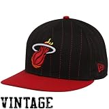New Era Miami Heat Black-Red 9FIFTY Pinstripe Snapback Adjustable Hat