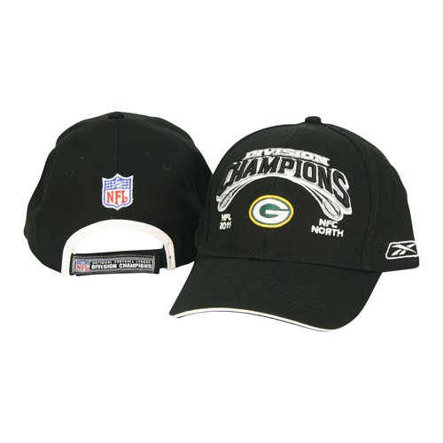 Green Bay Packers 2011 Division Champion Adjustable Baseball Hat - Black